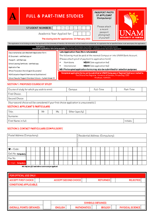 Unam Postgraduate Application Form 2025 Printable Forms Free Online